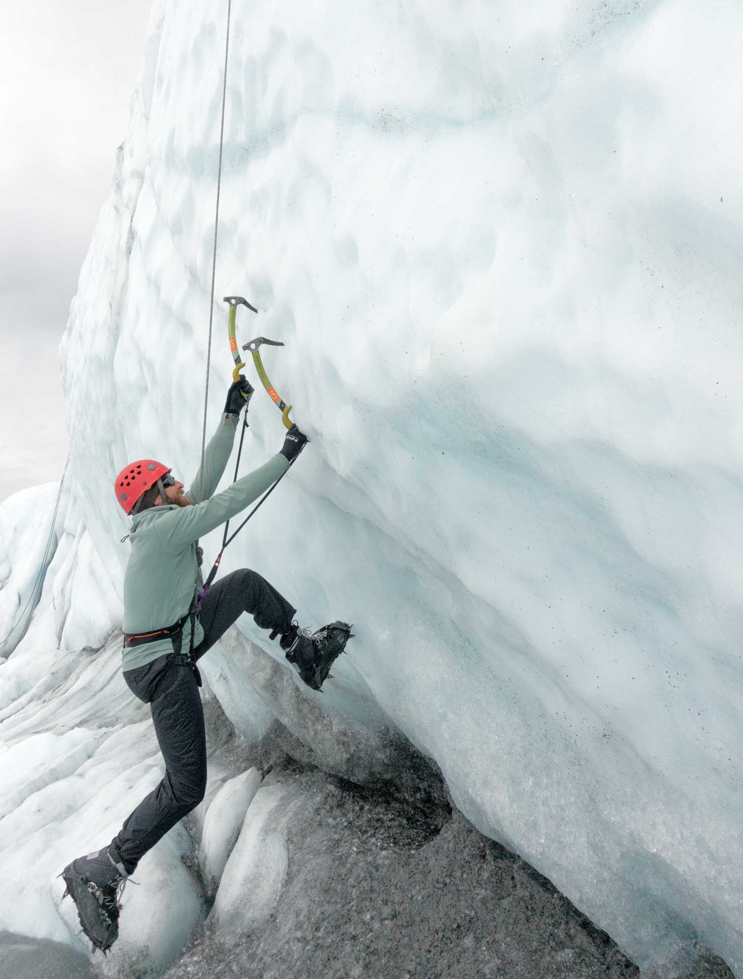 Ice Climbing & Rappelling Alaska Mountaineering School
